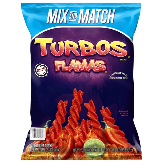 Sabritas Turbos Flamas Flamas Corn Snacks