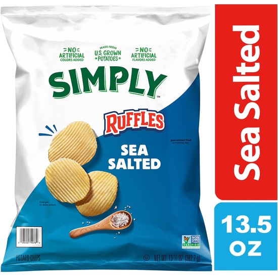 Simply Ruffles Sea Salted Potato Chips