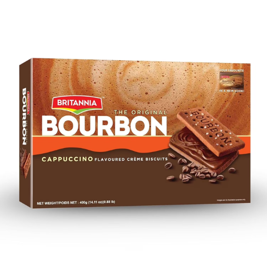 Britannia Bourbon Cappuccino 400 GM