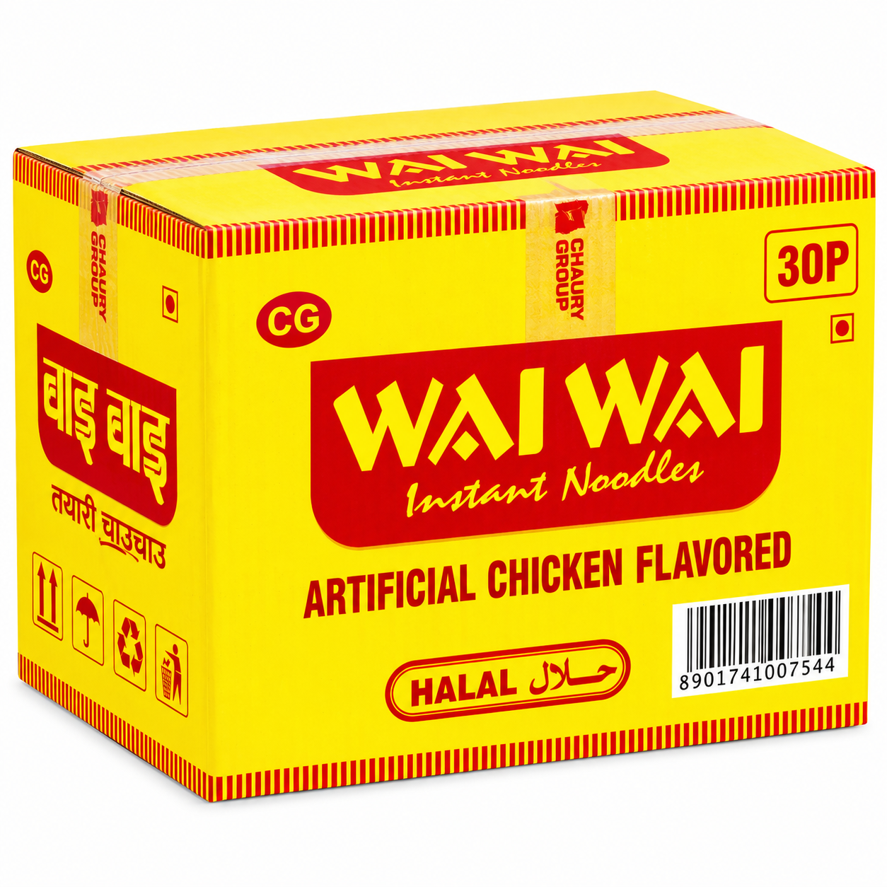 Wai Wai Chicken Noodles Box 30CT