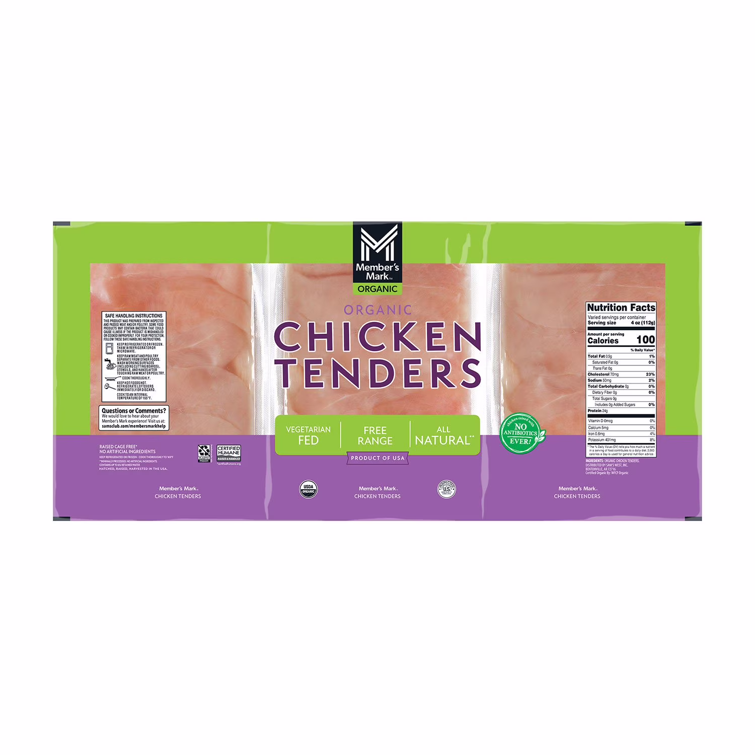 Member’s Mark Organic Chicken Tenders - 4 LB