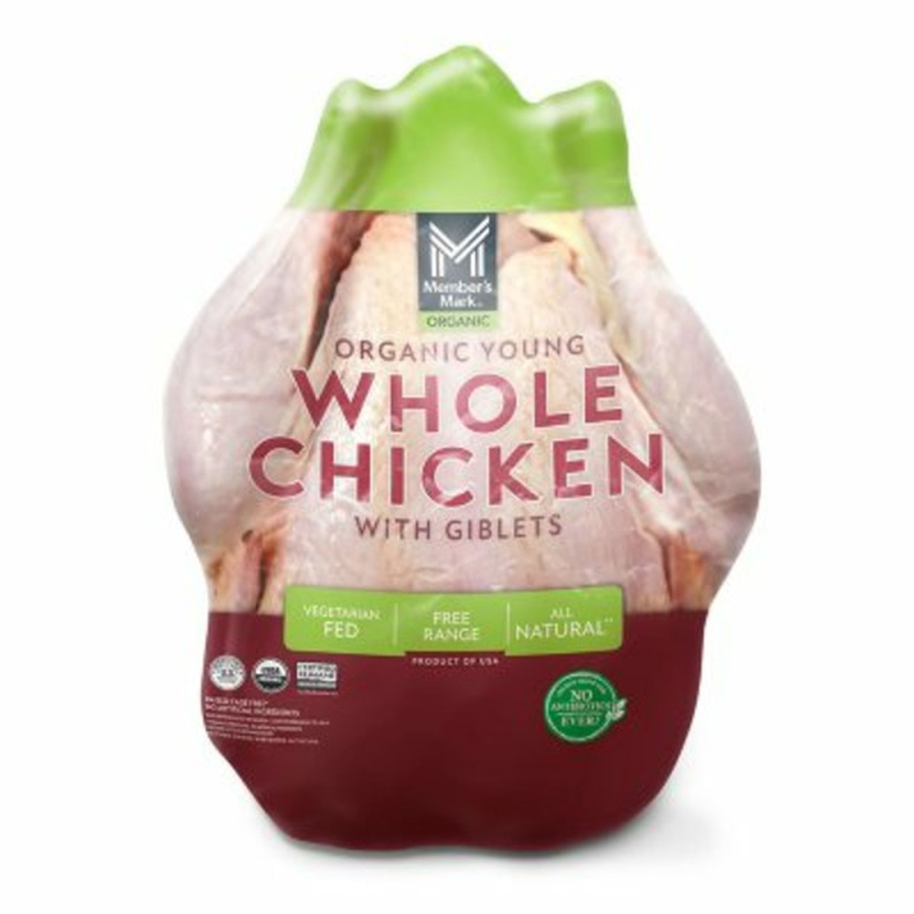Member’s Mark Organic Whole Chicken - 8 LB 
