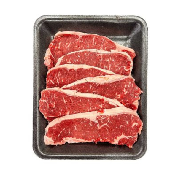 Strip Steak Thin Sliced USDA Choice Angus Beef Boneless - 1.5 LB