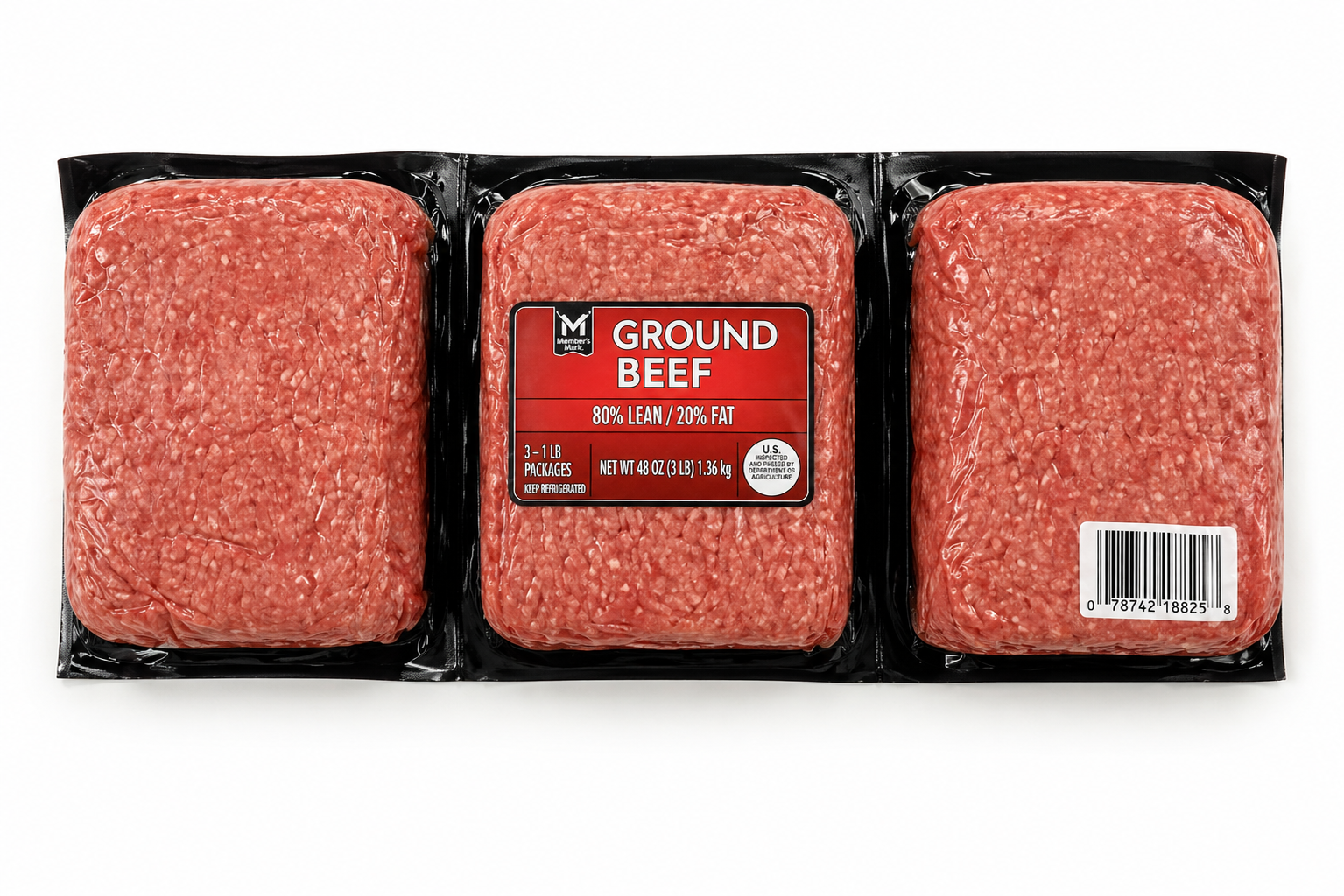 Member’s Mark 80% Lean 20% Fat Ground Beef