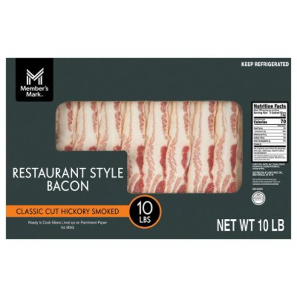 Member’s Mark Restaurant Style Bacon 10 lb