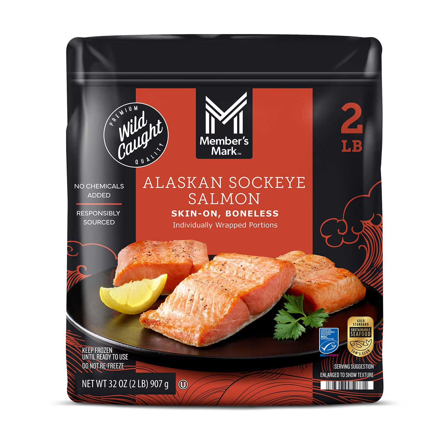 Member’s Mark Wild Caught Alaskan Sockeye Salmon 2 lb