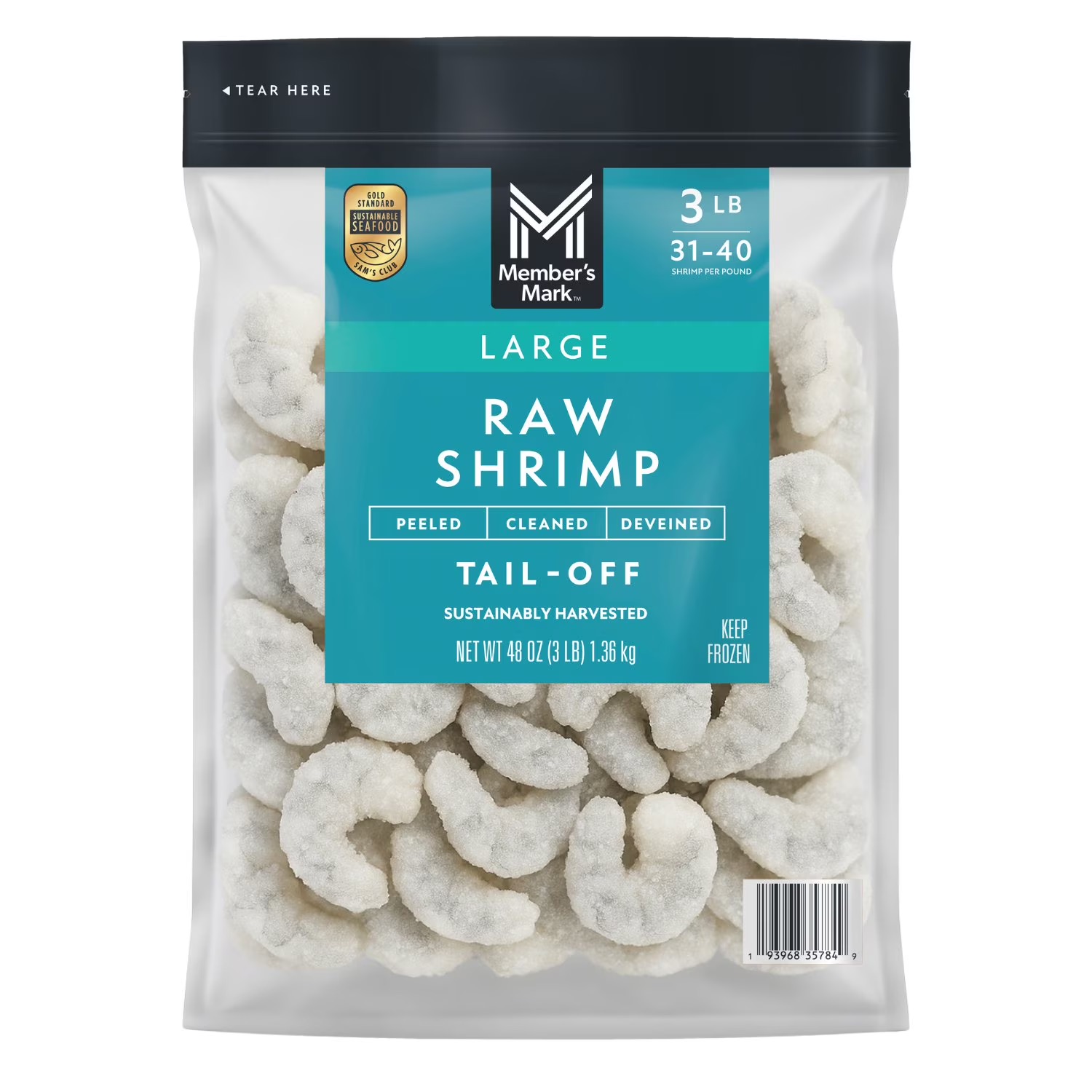 Member’s Mark Tail-off Large Raw Shrimp 48 oz