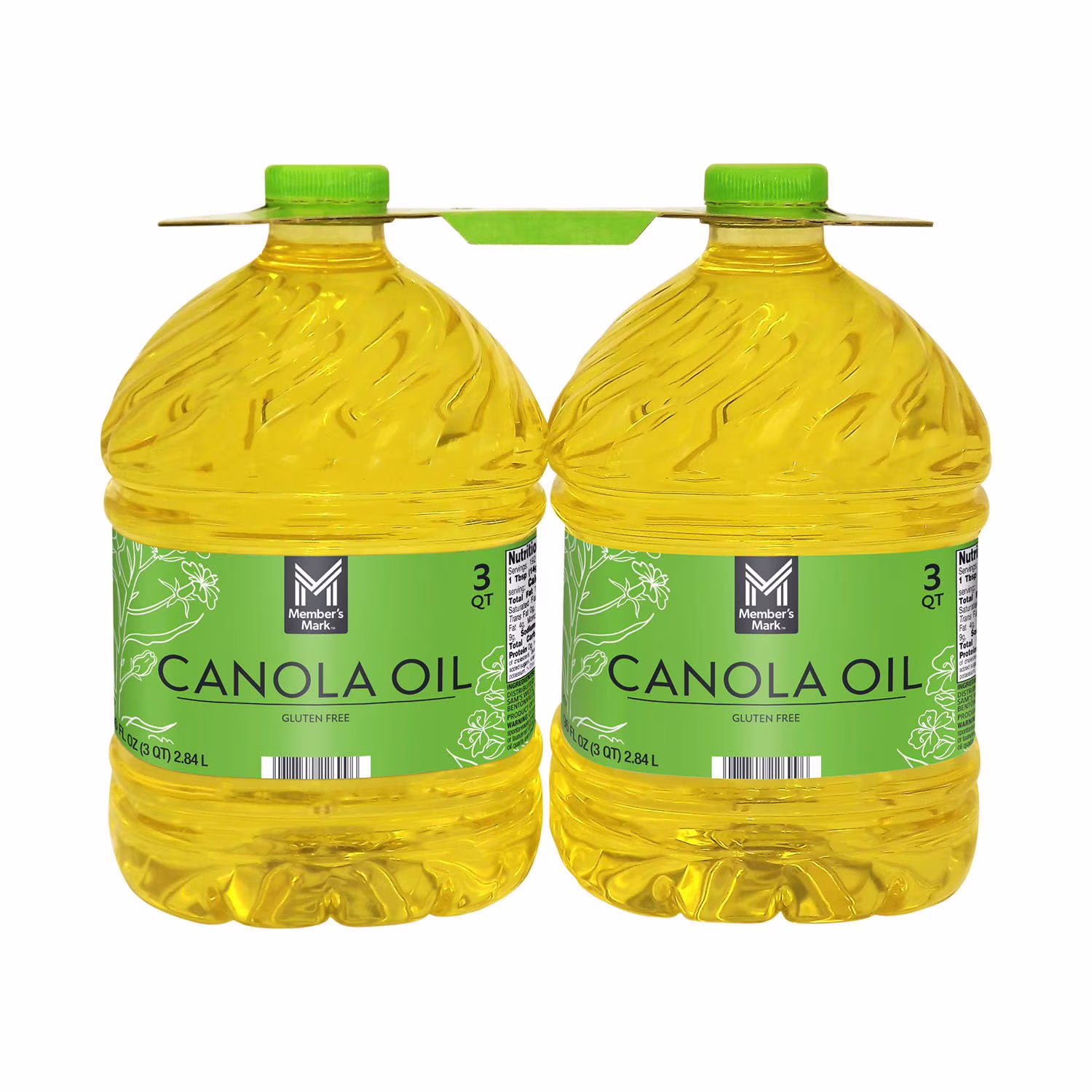 Member’s Mark 100% Pure Canola Oil 3 qt - 2 Count
