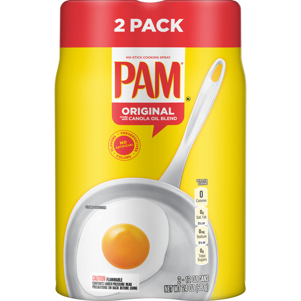 Pam Non Stick Original Cooking Spray 12 oz - 2 Count