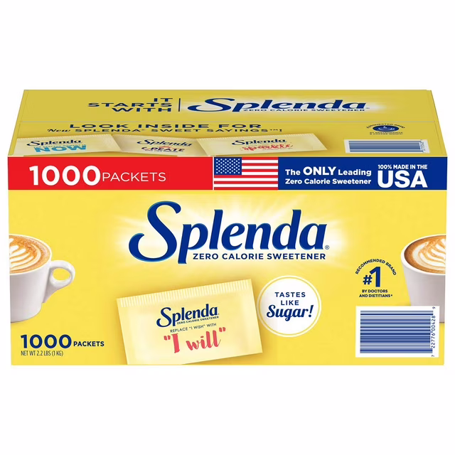 Splenda Zero Calorie Sweetener 1000 Count