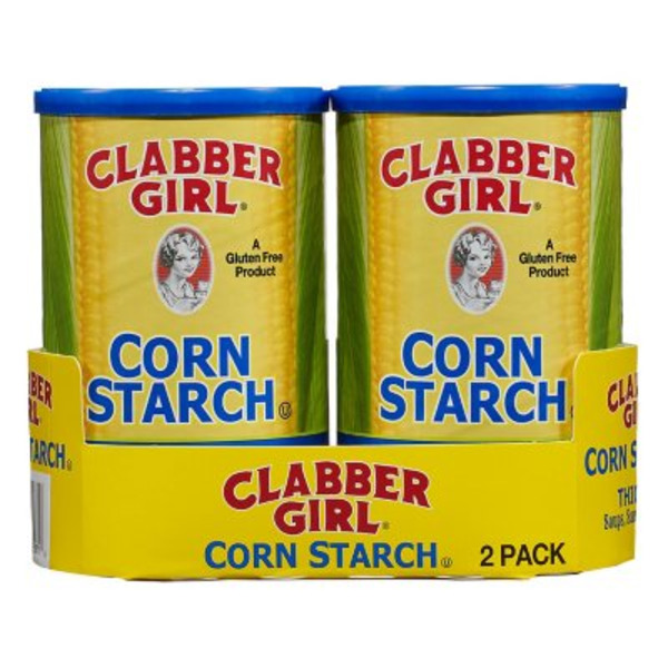 Clabber Girl Corn Starch Thickens Soups Sauces & Gravies 8 oz 2 Count