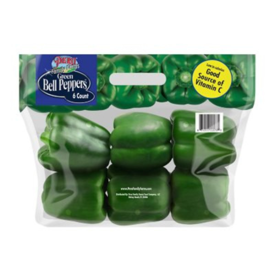 Green Bell Peppers 6 CT