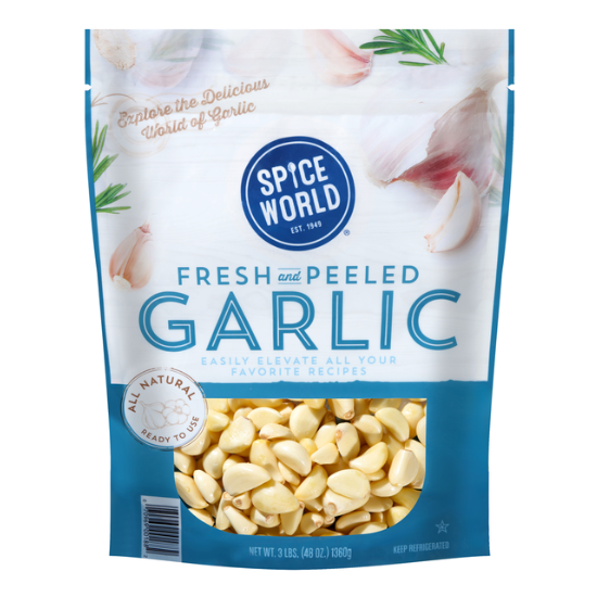 Spice World Fresh and Peeled Garlic