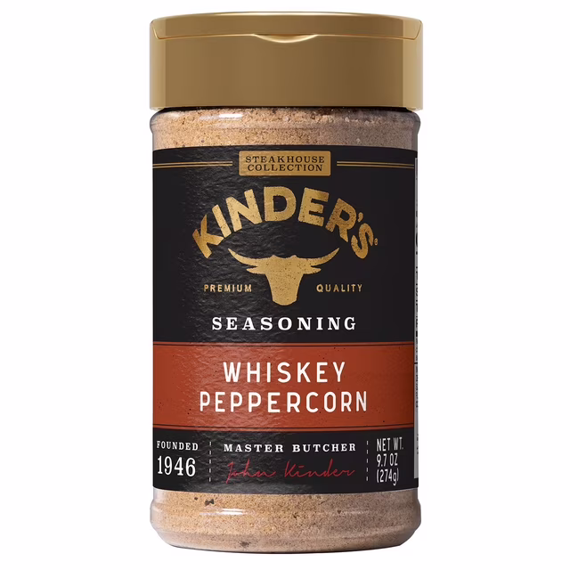 Kinder's Whiskey Peppercorn Seasoning 9.7 oz