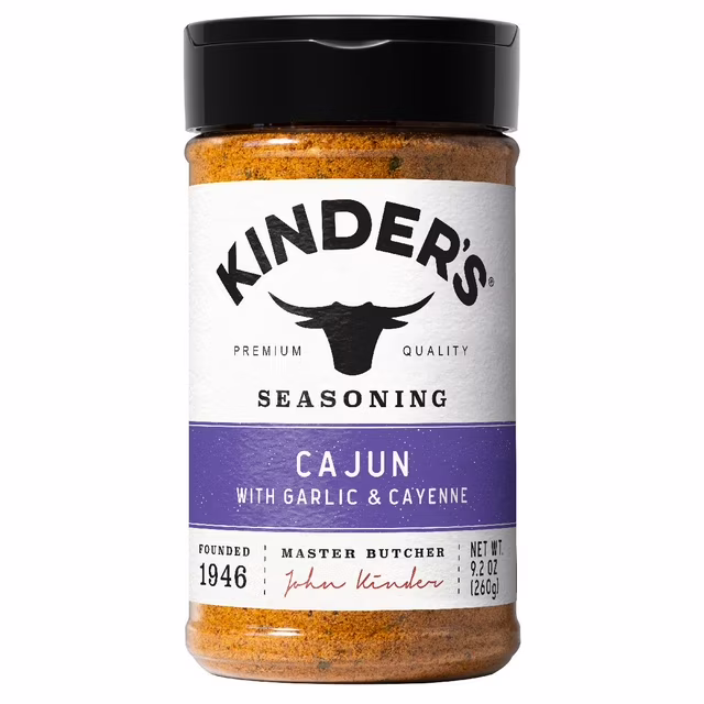 Kinder's Cajun With Garlic & Cayenne Seasoning 9.2 oz