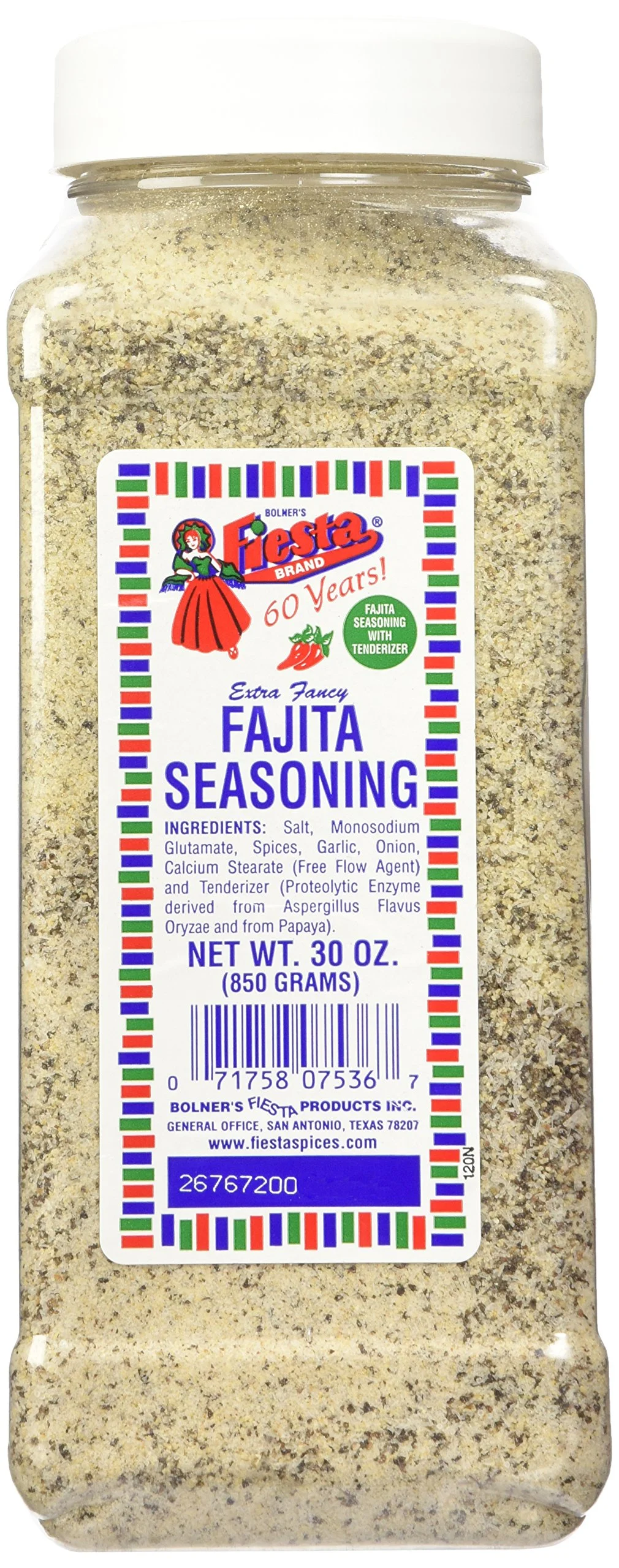 Bolner's Fiesta Products Fiesta Fajita Seasoning , 30oz Inst jar 30 oz