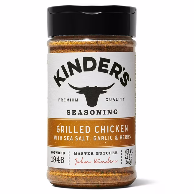 Kinder's Grilled Chicken With Sea Salt Garlic & Herbs Seasoning 9.2 oz