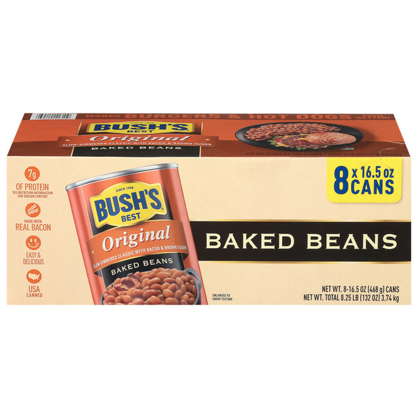 Bush's Best Original Baked Beans 16.5 oz 8 Count