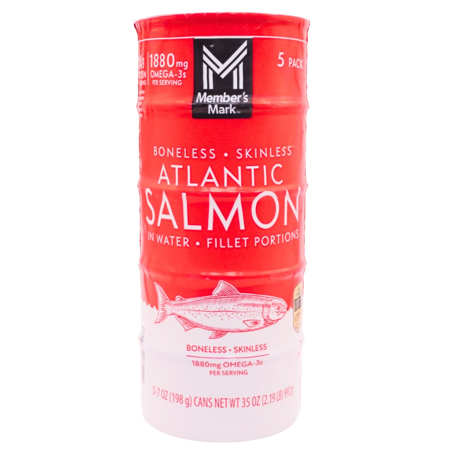 Member’s Mark Atlantic Salmon In Water 7 oz 5 Count
