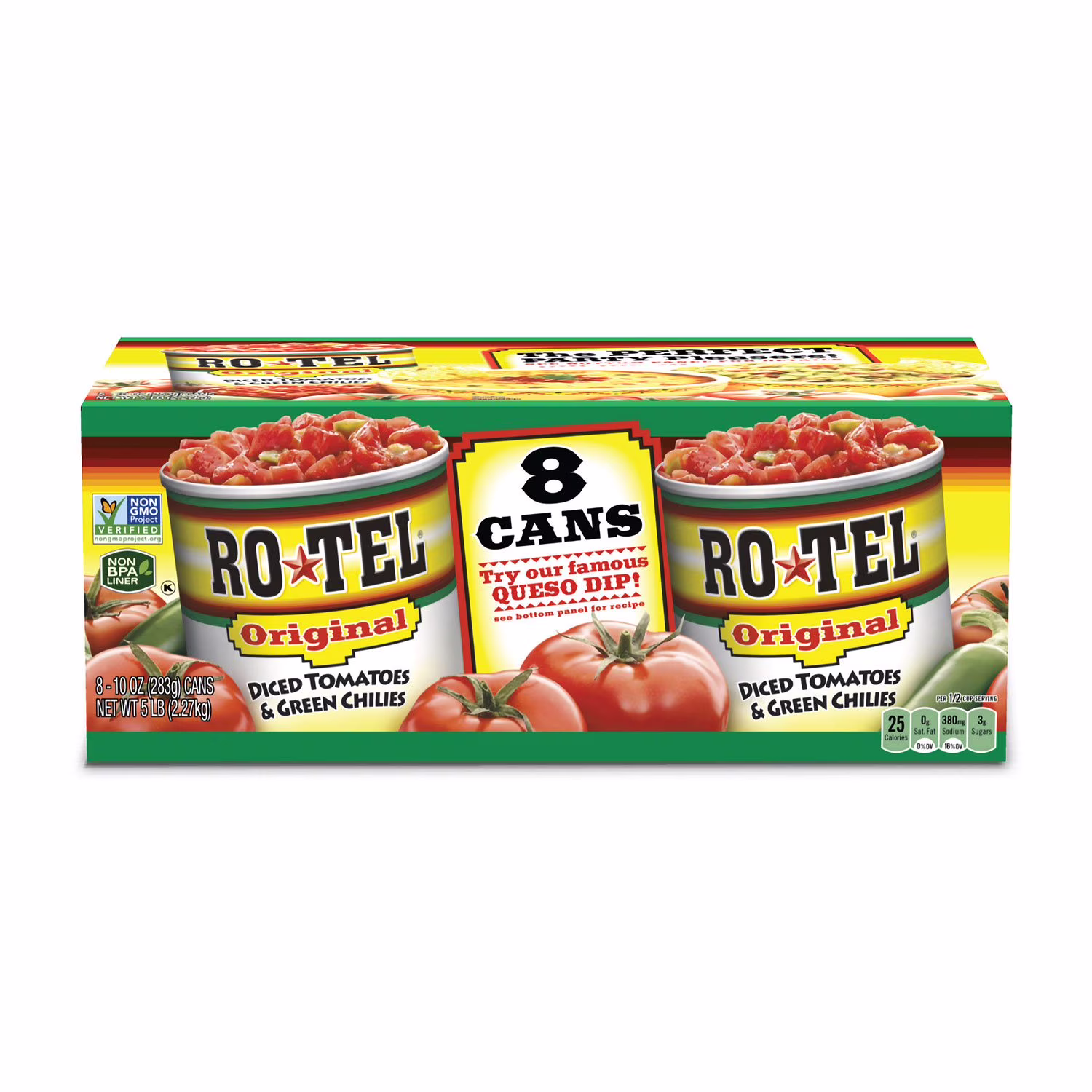 RO*TEL Original Diced Tomatoes and Green Chilies 10 oz 8  Count