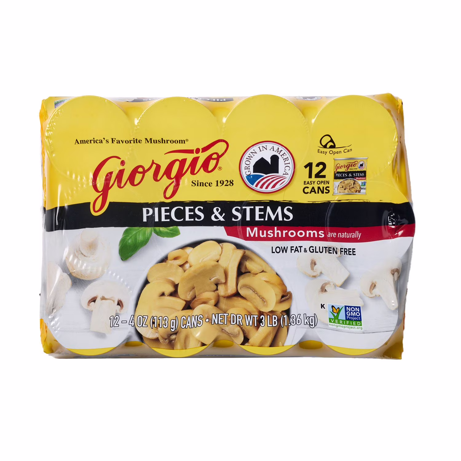 Giorgio Mushrooms Pieces And Stems 4 oz 12 Count