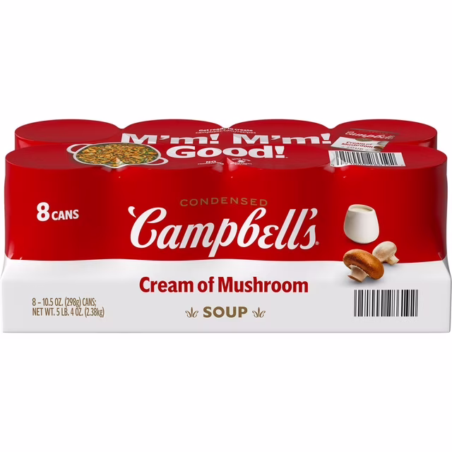 Campbell's Cream of Mushroom Soup 8 ct