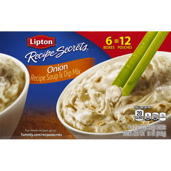 Lipton Recipe Soup & Dip Mix, Onion 2 oz 6 Count
