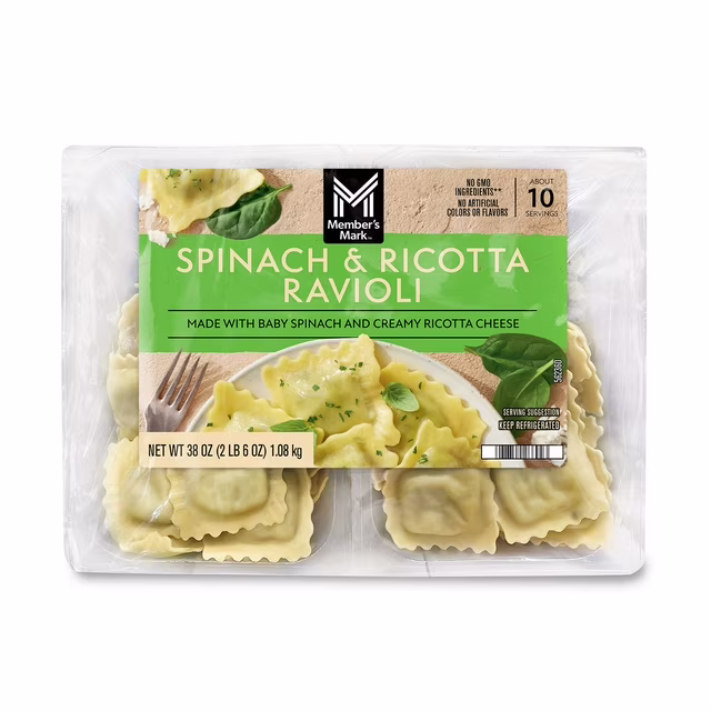 Member’s Mark Spinach Ricotta Ravioli 38 oz