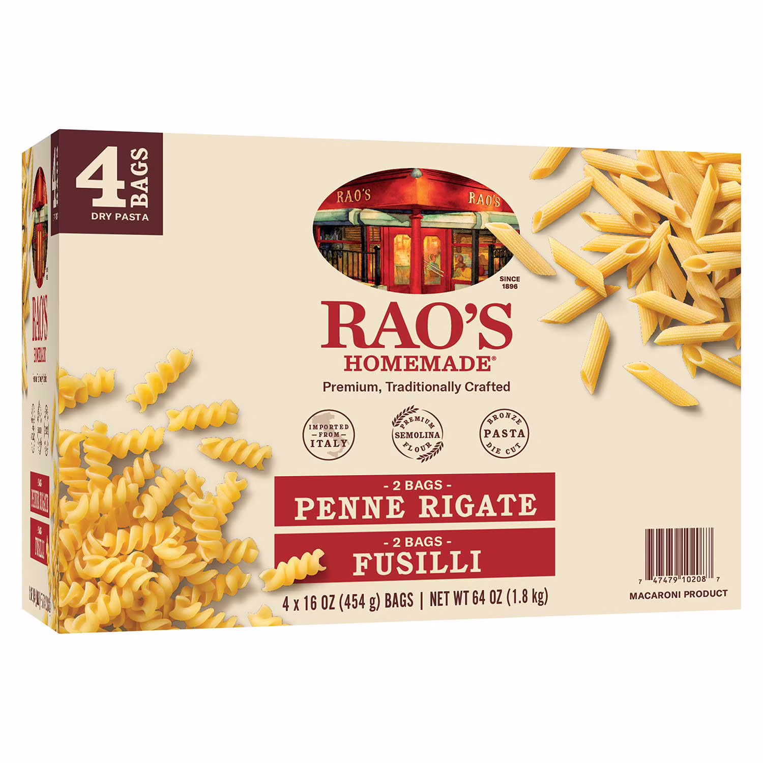 Rao’s Homemade Premium Italian Pasta Variety Pack 16 oz 4  Count
