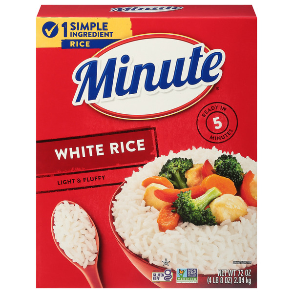 Minute Rice Instant White Rice, Gluten-Free 72 oz