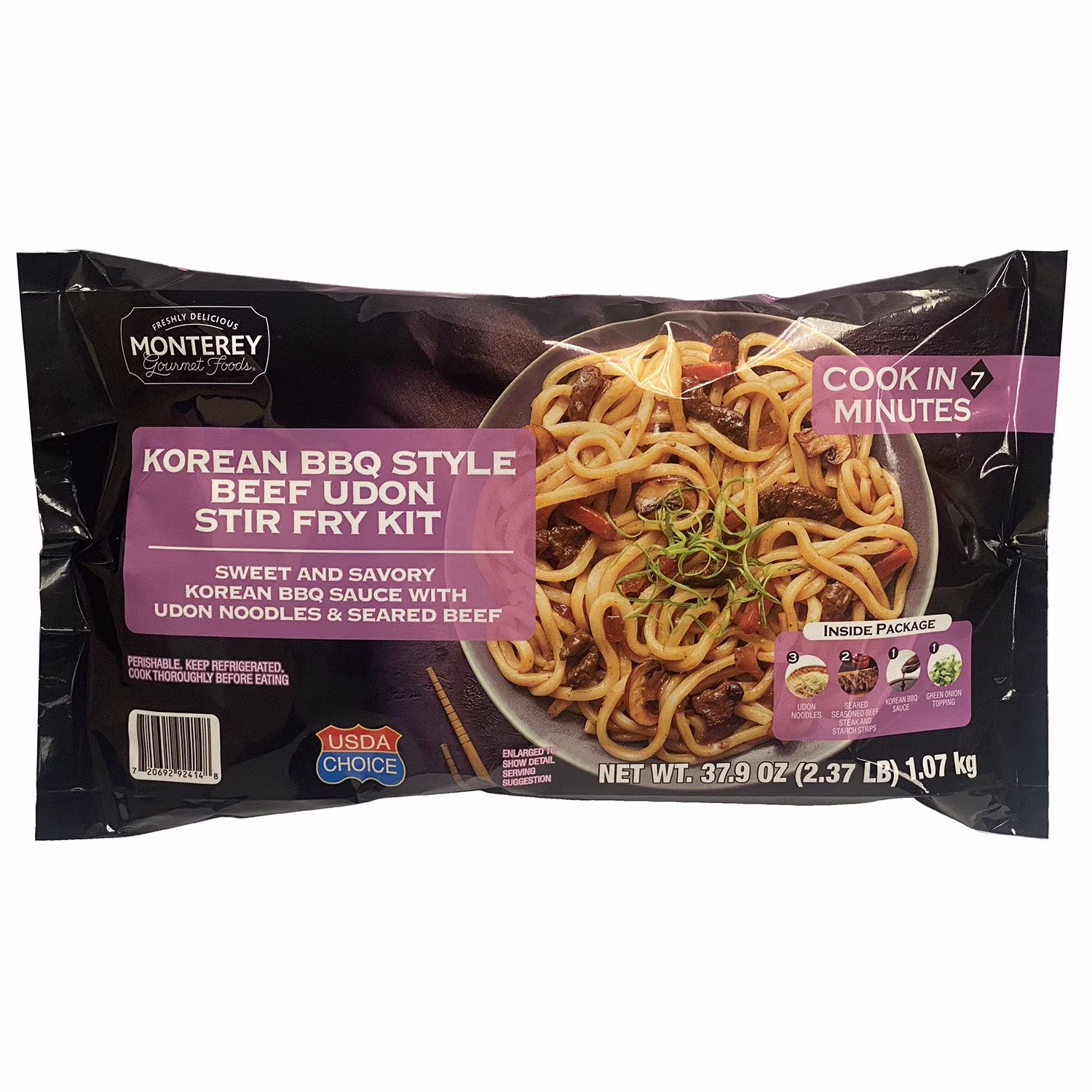 Monterey Gourmet Foods Korean Bbq Style Beef Udon Stir Fry Kit 37.9 oz