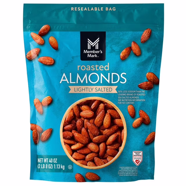 Member’s Mark Lightly Salted Roasted Almond 40 oz