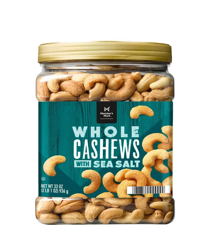 Member’s Mark Whole Cashews With Sea Salt 33 oz