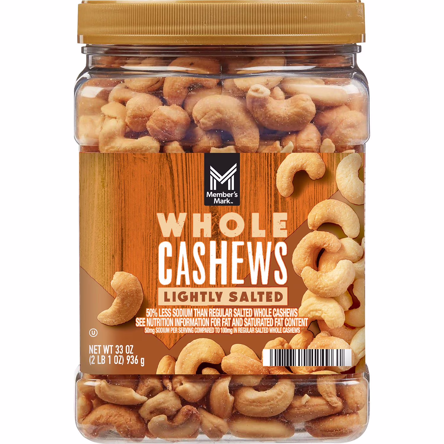 Member’s Mark Lightly Salted Whole Cashews 33 oz