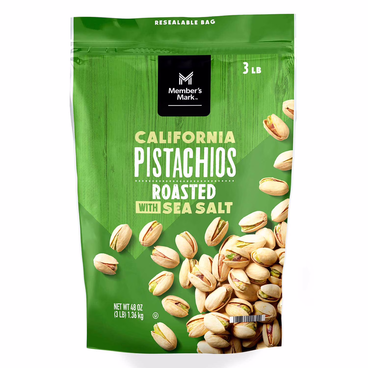 Member’s Mark Roasted With Sea Salt California Pistachios 48 oz