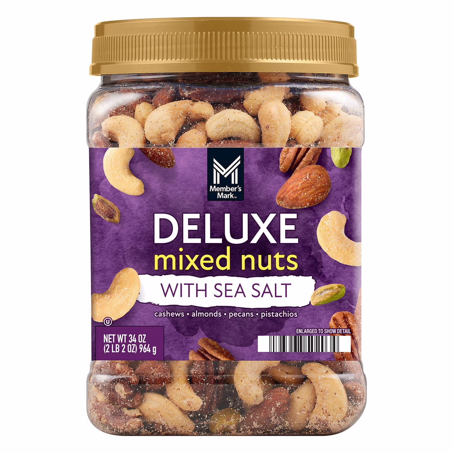 Member's Mark Deluxe Mixed Nuts With Sea Salt 34 oz