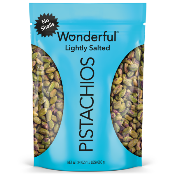 Wonderful No Shells Lightly Salted Pistachios 24 oz