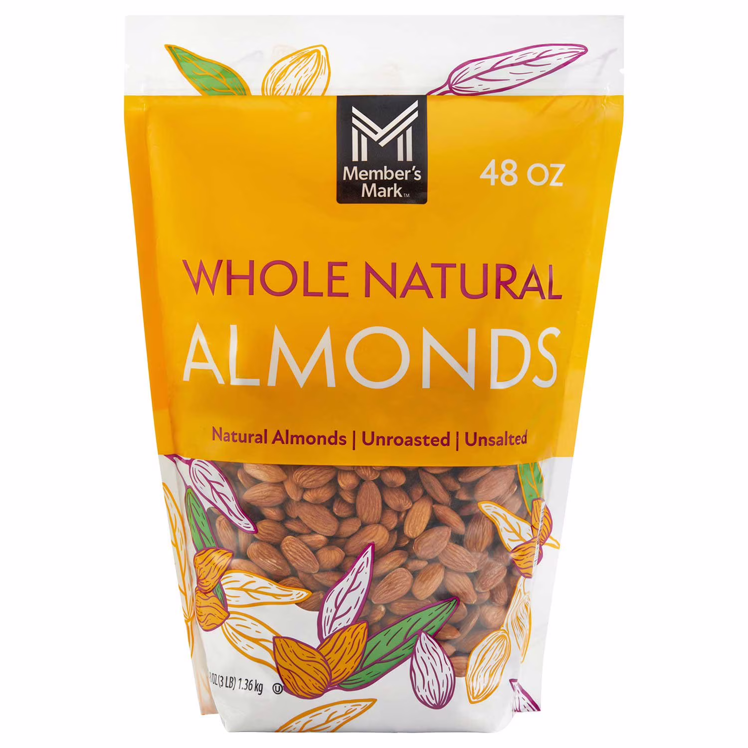 Member’s Mark Whole Natural Almonds 3 lb