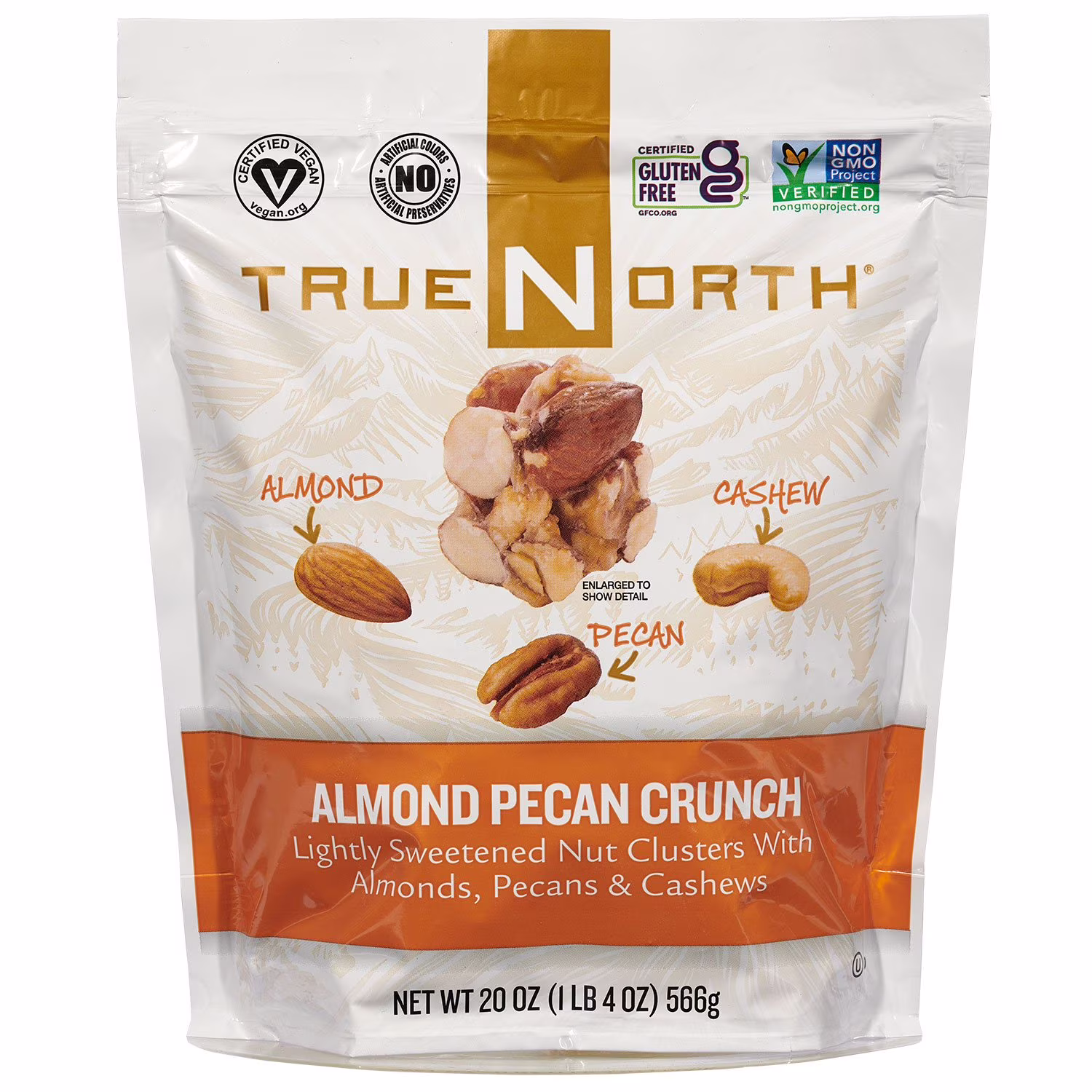 TrueNorth Nut Clusters, Almond Pecan Crunch 20 oz