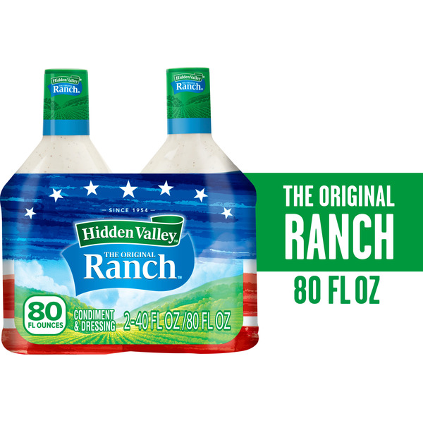 Hidden Valley Original Ranch Condiment and Dressing 80 fl oz 2  Count