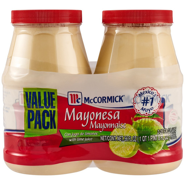 McCormick Mayonesa (Mayonnaise) With Lime Juice (Twin Pack) 28 fl oz 2  Count