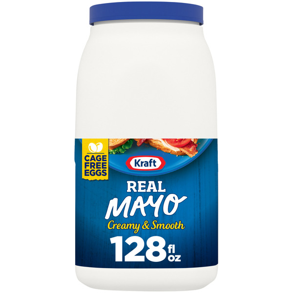 Kraft Real Mayo Creamy & Smooth Mayonnaise 128 fl oz