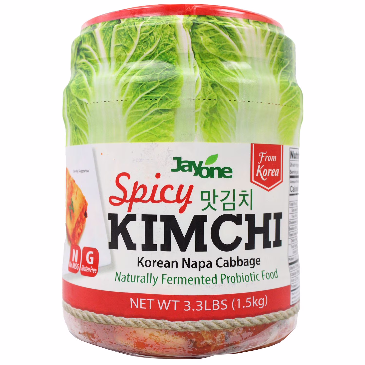 Jayone Fresh Korean Napa Cabbage Kimchi 3.3 lb
