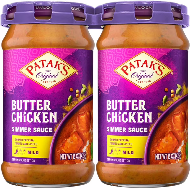 Patak's Butter Chicken Simmer Sauce 15 oz 2  Count