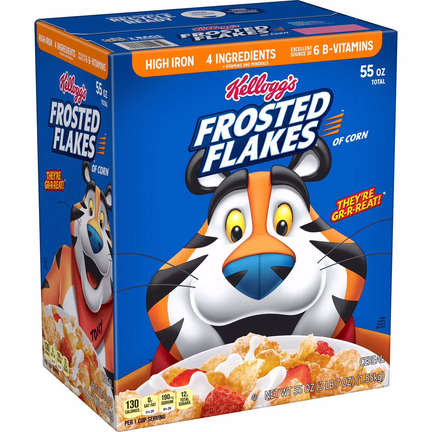WK Kellogg Co Frosted Flakes Cereals 55 oz
