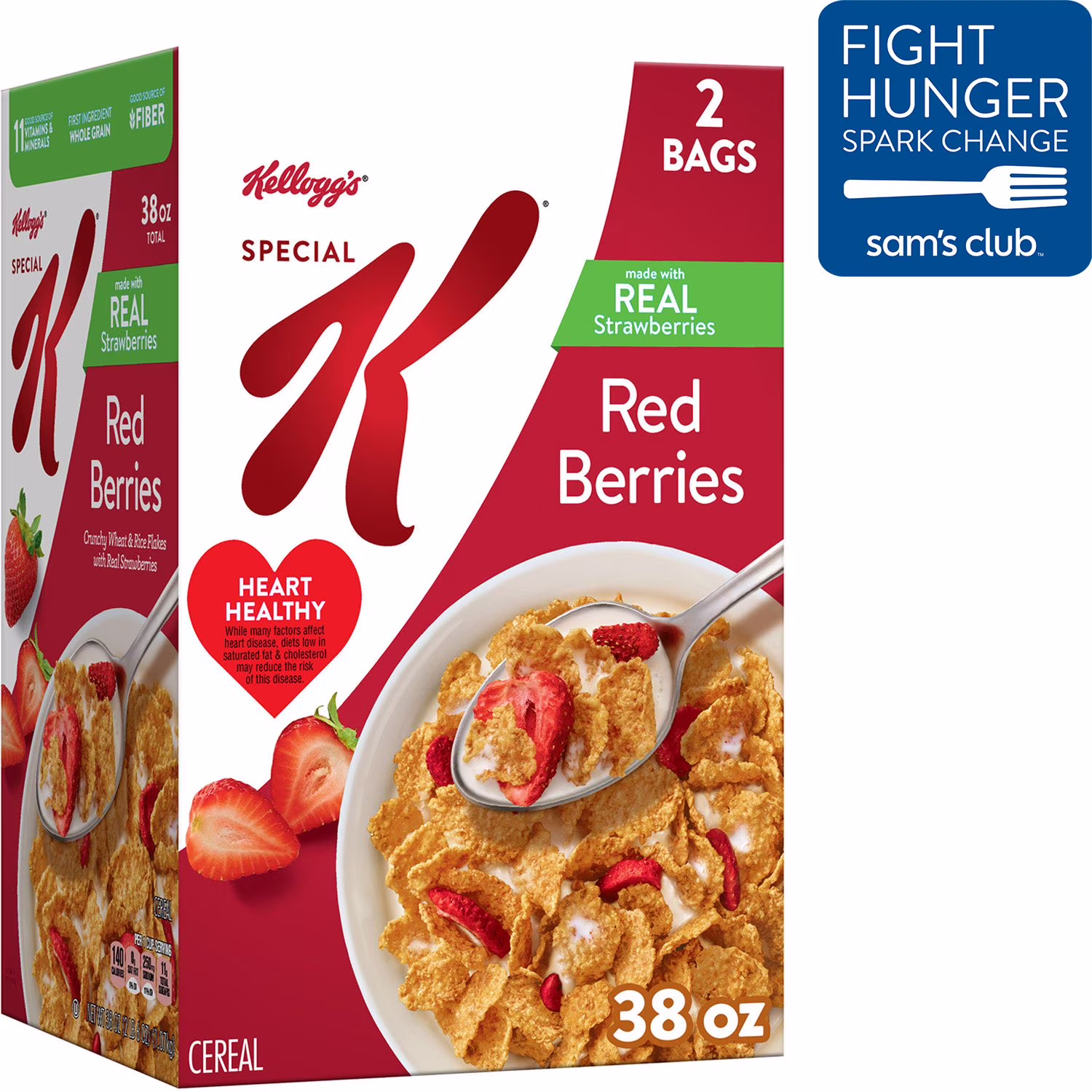 Kellogg’s Special K Red Berries Breakfast CerealGood Source of Fiber38 oz (2 Bags) 38 oz 2  Count