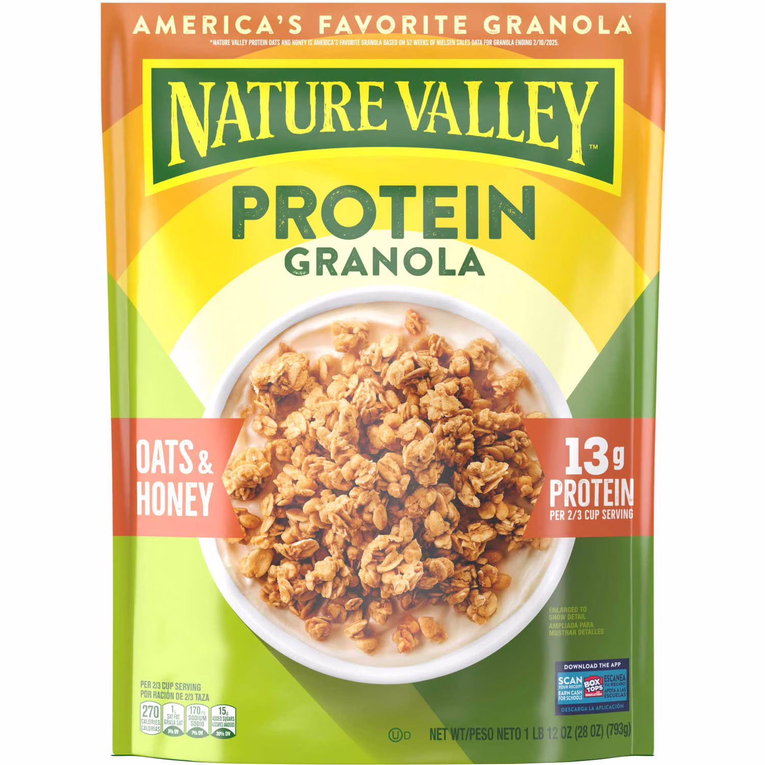 Nature Valley Protein Oats and Honey Granola 28 oz