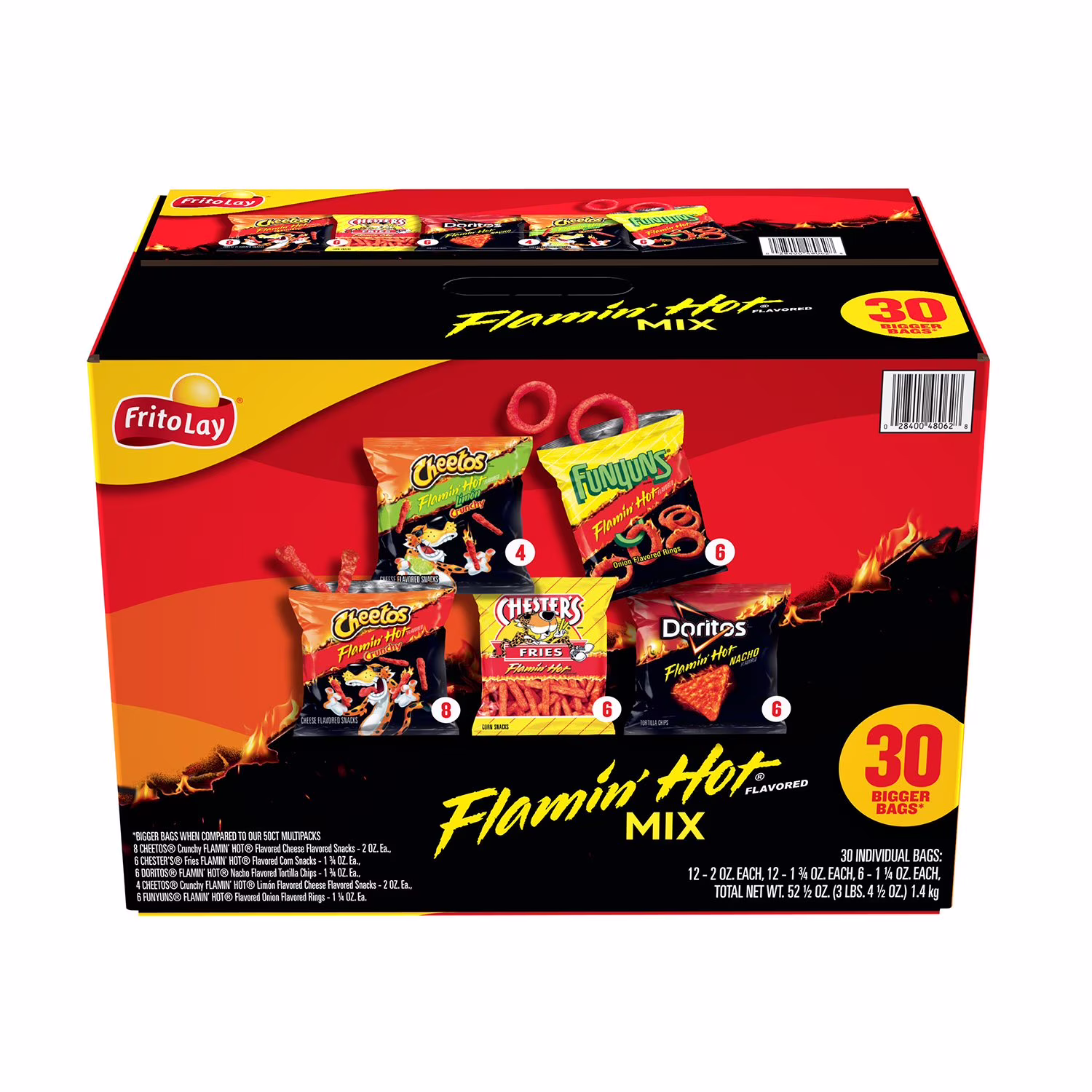 Frito Lay Flamin' Hot Mix Variety 56 Oz 30 Count 30 each