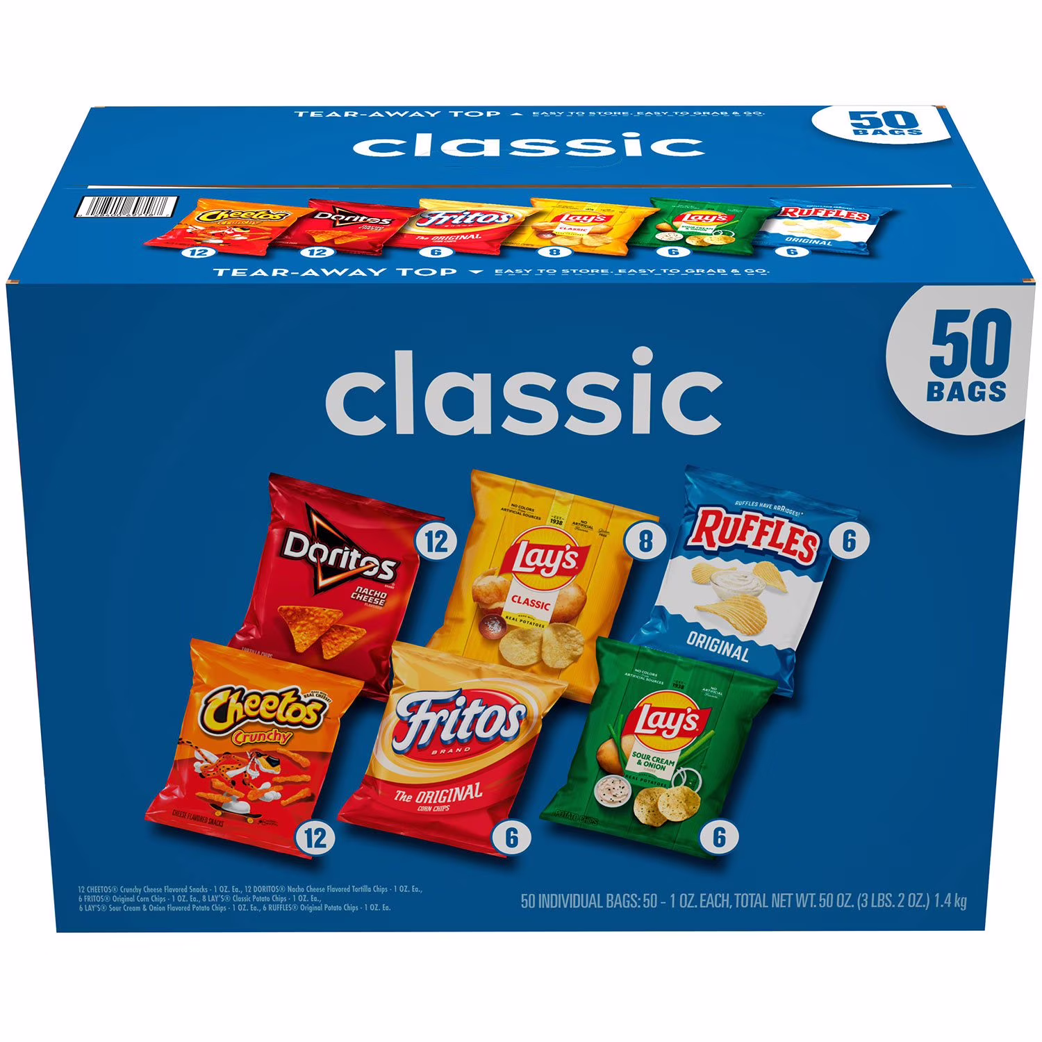 Frito-Lay Assorted Classic Mix 1 oz 50  Count