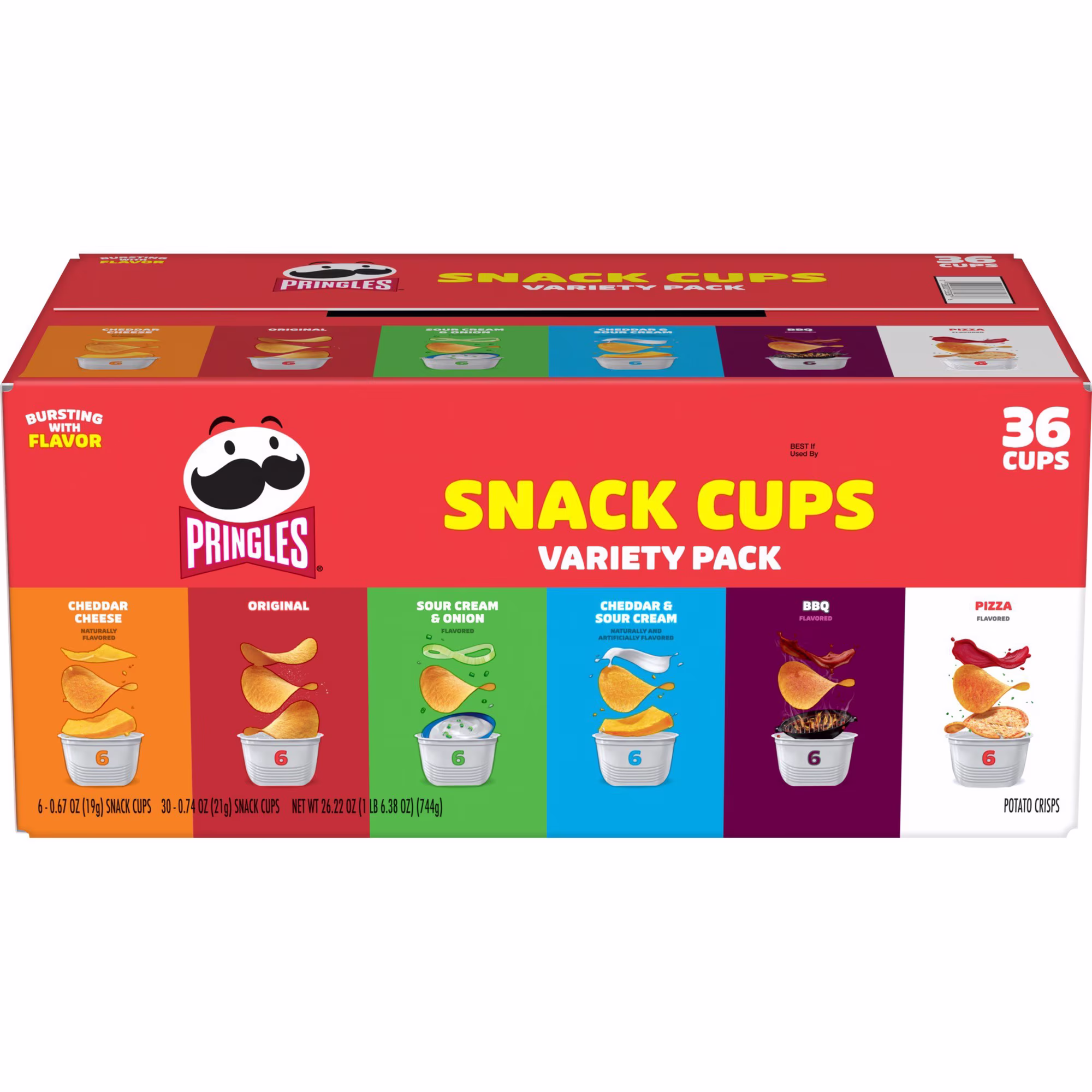 Pringles Variety Pack Potato Crisps, Lunch Snacks 26.22 oz